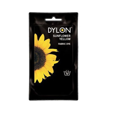 50g Dylon Hand Wash Fabric Dye Sachets - 17 Assorted Colours - SUNFLOWER YELLOW (50g)