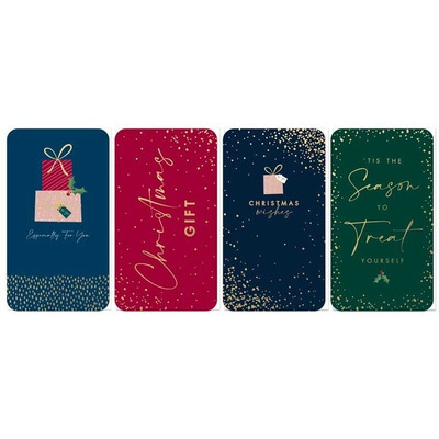 4pk Traditional Christmas Money Voucher Gift Wallets