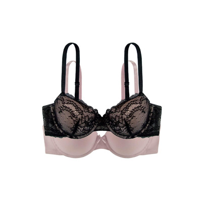 Dorina Chloe Demi Cup Bra 2 Pack - Black/Blush - 32DD
