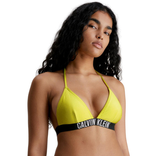 Calvin Klein Intense Power Triangle Bikini Top - Lemonade Yellow