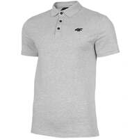 Image of 4F Mens Cotton T-shirt - Cool Light Gray Melange