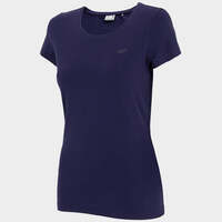 Image of 4F Womens Round Neck T-shirt - Navy Blue