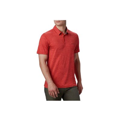 Columbia Mens Tech Trail Polo Shirt - Red