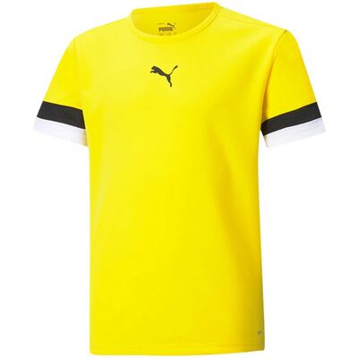 Puma Junior TeamRise Jersey T-Shirt - Yellow