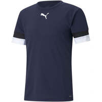 Image of Puma Mens TeamRise Jersey Peacoat T-shirt - Navy Blue