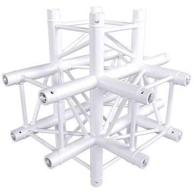 Contestage Quatro290 50mm Truss 4 Way Cross + 1 Down - White