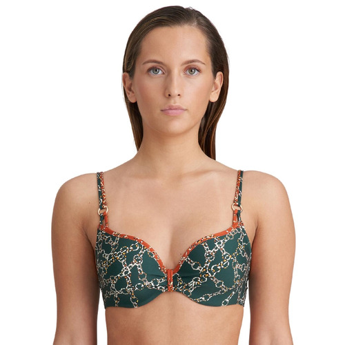 Marie Jo Tazar Padded Heart Shape Bikini Top - Malachite