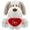 25cm Valentines Day Puppy Dog Soft Toy With Love Heart from Quickdraw Supplies