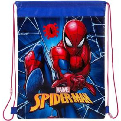 Spiderman Pull String Bag Childrens P.E Gym Shoe Swimming Kit Drawstring Bag For Kids Marvel Spider-Man Avengers Superhero