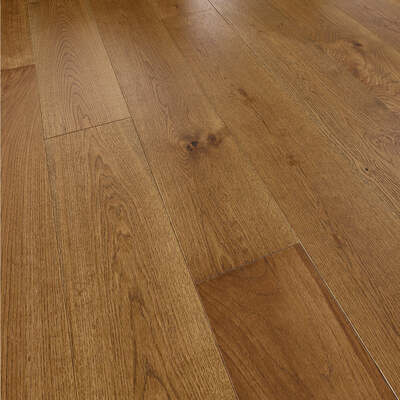 Lusso Trento Distressed Cognac Brushed & Lacquered Engineered Oak – Lusso