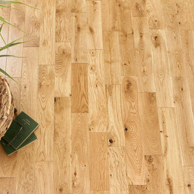 Lusso Florence Natural Smooth UV Lacquered Solid Oak Flooring – Lusso