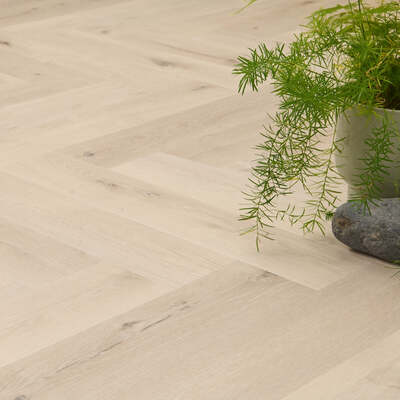 Lusso Portofino Herringbone White Oak SPC Click Vinyl Flooring – Lusso