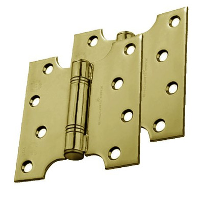 Eurospec Enduromax Grade 13 Parliament Hinges, 4, 5 Or 6 Inch, PVD Stainless Brass - H2N1424PVD (sold in pairs) 4 INCH - PVD STAINLESS BRASS