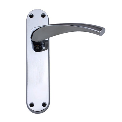 Darcel Moselle Door Handles, Polished Chrome - MOS-CP (sold in pairs) LATCH