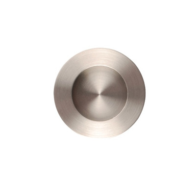 Excel Plain Circular Flush Pull (50mm), Satin Stainless Steel - 3802 SATIN STAINLESS STEEL