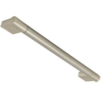 Hafele Gigi Keyhole Bar Cupboard Pull Handles (192mm c/c), Brushed Stainless Steel - 115.69.027 BRUSHED STAINLESS STEEL - 192mm c/c