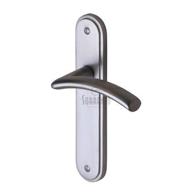 M Marcus Sorrento Tosca Door Handles, Satin Chrome - SC-4350-SC (sold in pairs) LOCK (WITH KEYHOLE)