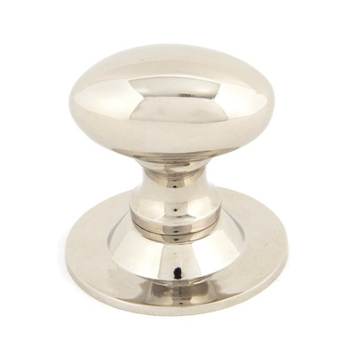 From The Anvil Oval Cupboard Knob (33mm Or 40mm), Polished Nickel - 83880 POLISHED NICKEL - 40mm x 27mm