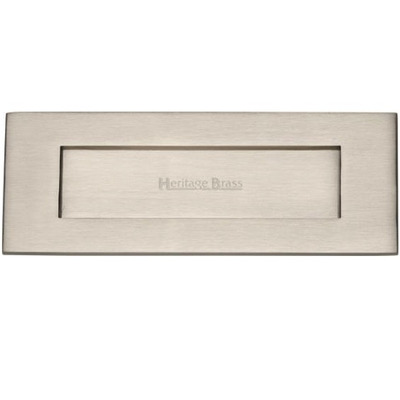 Heritage Brass Letter Plate (Various Sizes), Satin Nickel - V850-SN (A) LETTER PLATE 8 x 3" SATIN NICKEL