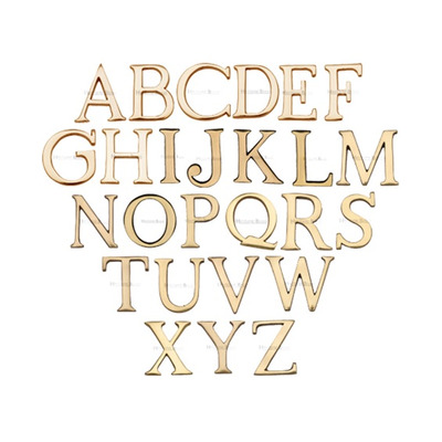 Heritage Brass A-Z Pin Fix Letters (51mm - 2"), Polished Brass - C1565 2-PB POLISHED BRASS - A