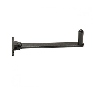 Kirkpatrick Black Antique Malleable Iron Fanlight Roller Arm Window Stay - AB4120 (A) SMOOTH BLACK - 6"