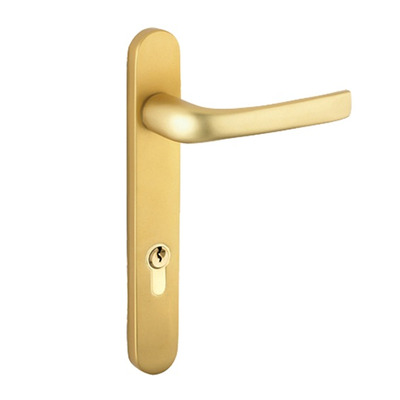 Mila ProLinea Lever/Lever Door Handles, 220mm Backplate - 92mm C/C Euro Lock, Anodised Gold (F3) Finish - 050303 (sold in pairs) ANODISED GOLD (F3) - 220mm (92mm C/C)