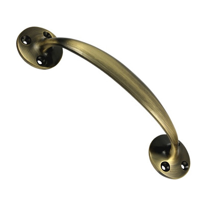 Prima Cranked Bow Handle (152mm Or 190mm), Antique Brass - XL112 ANTIQUE BRASS - 152mm