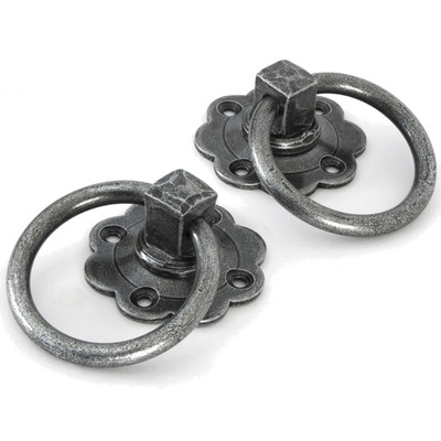 From The Anvil Ring Turn Handle, Pewter - 33689 (sold in pairs) PEWTER