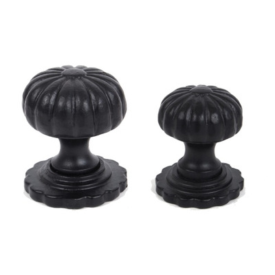 From The Anvil Flower Cabinet Knob (32mm Or 38mm), Black - 83507 SMALL - 32mm