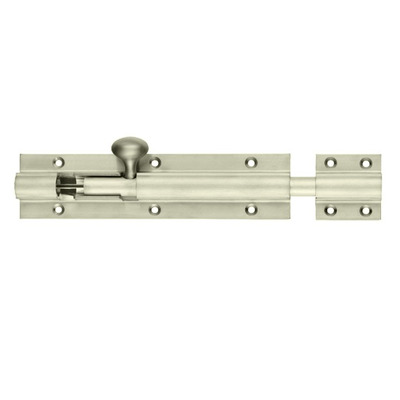 Zoo Hardware Fulton & Bray Architectural Heavy Duty Barrel Bolt (8, 12, 18, 24 OR 36 Inch), Nickel Plate - FB75NP NICKEL PLATE - 200mm x 50mm
