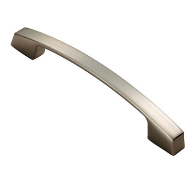 Carlisle Brass Fingertip Bridge Cabinet Pull Handle (128mm OR 160mm C/C), Satin Nickel - FTD3165SN SATIN NICKEL - 160mm C/C