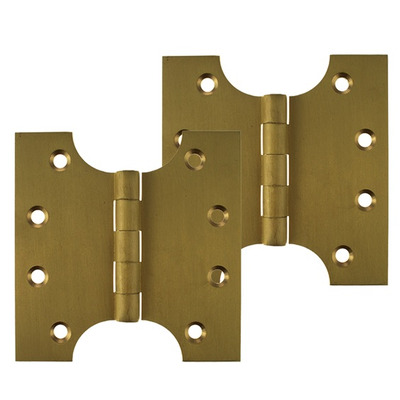 Atlantic Parliament Hinges (4 Inch), Satin Brass - APH424SB (sold in pairs) 4 INCH - SATIN BRASS