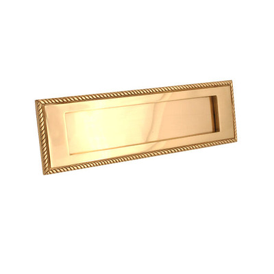 Spira Brass Traditional Georgian Letter Plate (250mm x 75mm), Polished Brass - SB5104PB POLISHED BRASS - 250mm x 75mm