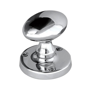 Frelan Hardware Oval Mortice Door Knob, Polished Chrome - JV34PC (sold in pairs) POLISHED CHROME