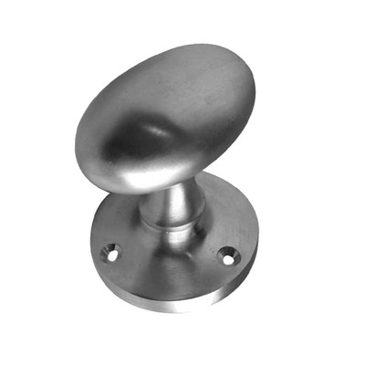 Frelan Hardware Contract Oval Mortice Door Knob, Satin Chrome - JV34BSC (sold in pairs) SATIN CHROME