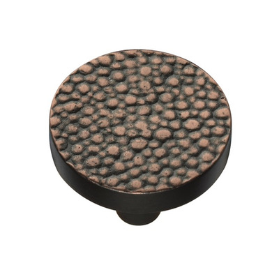 Heritage Brass Fossil Range Round Stingray Cabinet Knob (32mm OR 38mm), Aged Copper - C3686-AC AGED COPPER - 32mm