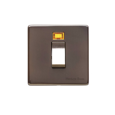 M Marcus Electrical Studio 45 Amp Cooker Switch With Neon, Single Plate, Polished Bronze (Trimless) - Y07.263.BZ POLISHED BRONZE