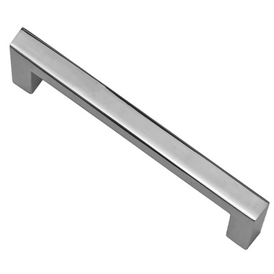 Hafele Baltimore D Cabinet Pull Handle (96mm OR 128mm c/c), Polished Chrome - 102.12.201 POLISHED CHROME - 96mm c/c