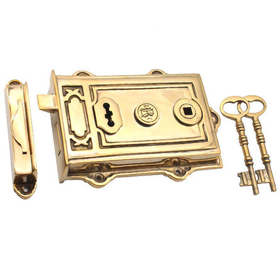 Spira Brass Davenport Rim Lock, Polished Brass - SB7101PB POLISHED BRASS