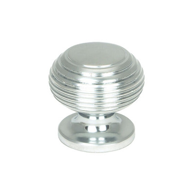 From The Anvil Beehive Cabinet Knob (30mm or 40mm), Satin Chrome - 46662 SATIN CHROME - 30mm