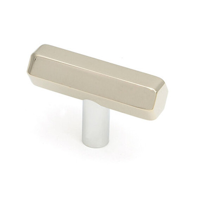 From The Anvil Kahlo T-Bar Cabinet Knob, Polished Nickel - 50519 POLISHED NICKEL