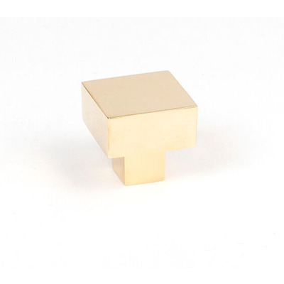 From The Anvil Albers Cabinet Knob (25mm x 25mm, 30mm x 30mm OR 35mm x 35mm), Polished Brass - 50667 POLISHED BRASS - 25mm x 25mm