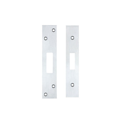 Zoo Hardware Face Plate And Strike Plate Accessory Pack, Satin Chrome - ZLAP11BSC SATIN CHROME