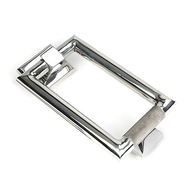 From The Anvil Brompton Door Knocker, Polished Marine Stainless Steel - 46652 POLISHED MARINE STAINLESS STEEL