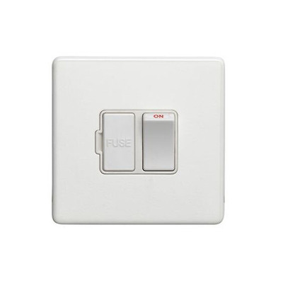 Carlisle Brass Eurolite Concealed 3mm Switched Fuse Spur, White - ECWSWFW WHITE
