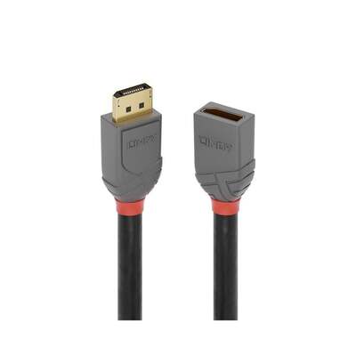 Lindy 1m DisplayPort 1.4 Extension Cable, Anthra Line