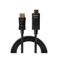 Image of Lindy 0.5m DisplayPort to HDMI 10.2G Cable