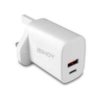 Image of Lindy 20W USB Type A & C Charger