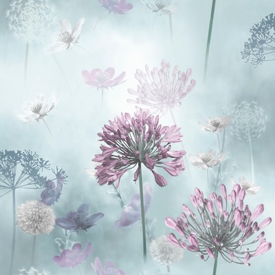 Spring Meadow Wallpaper Duck Egg Arthouse 697400
