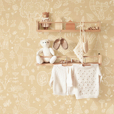 Little Explorers 2 Wallpaper Forest Kingdom Yellow Galerie 14808
